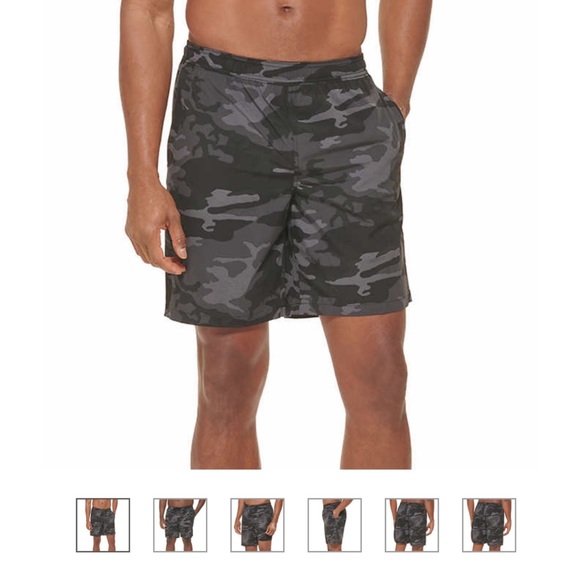 Kirkland Signature Men's Swim Shorts, Black Camouflage - Picture 3 of 13